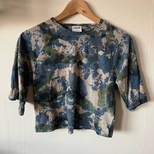 Camo gymshark cropped tee